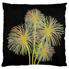 Dandelions Large Flano Cushion Case (one Side)