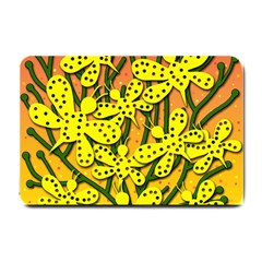 Bees Small Doormat  by Valentinaart