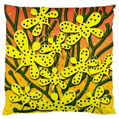 Bees Large Cushion Case (one Side) by Valentinaart