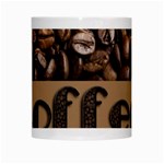 Funny Coffee Beans Brown Typography White Mugs Center