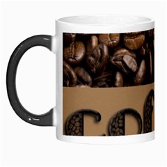 Funny Coffee Beans Brown Typography Morph Mugs by yoursparklingshop