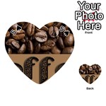 Funny Coffee Beans Brown Typography Playing Cards 54 (Heart)  Front - Spade5