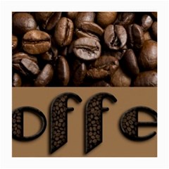 Funny Coffee Beans Brown Typography Medium Glasses Cloth