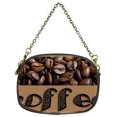 Funny Coffee Beans Brown Typography Chain Purses (one Side)  by yoursparklingshop