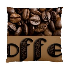 Funny Coffee Beans Brown Typography Standard Cushion Case (one Side) by yoursparklingshop