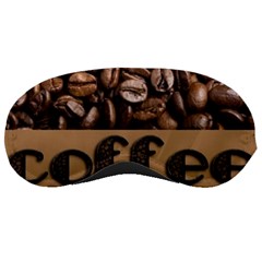 Funny Coffee Beans Brown Typography Sleeping Masks by yoursparklingshop