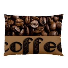 Funny Coffee Beans Brown Typography Pillow Case (two Sides) by yoursparklingshop