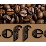 Funny Coffee Beans Brown Typography Deluxe Canvas 14  x 11  14  x 11  x 1.5  Stretched Canvas