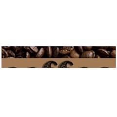 Funny Coffee Beans Brown Typography Flano Scarf (large) by yoursparklingshop