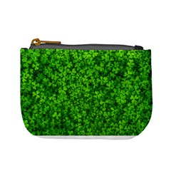 Shamrock Clovers Green Irish St  Patrick Ireland Good Luck Symbol 8000 Sv Mini Coin Purses by yoursparklingshop