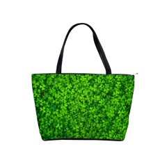 Shamrock Clovers Green Irish St  Patrick Ireland Good Luck Symbol 8000 Sv Shoulder Handbags by yoursparklingshop