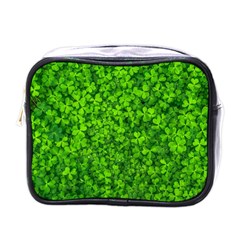 Shamrock Clovers Green Irish St  Patrick Ireland Good Luck Symbol 8000 Sv Mini Toiletries Bags by yoursparklingshop