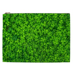 Shamrock Clovers Green Irish St  Patrick Ireland Good Luck Symbol 8000 Sv Cosmetic Bag (xxl)  by yoursparklingshop