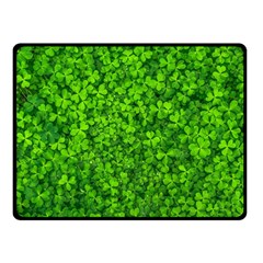 Shamrock Clovers Green Irish St  Patrick Ireland Good Luck Symbol 8000 Sv Double Sided Fleece Blanket (small)  by yoursparklingshop