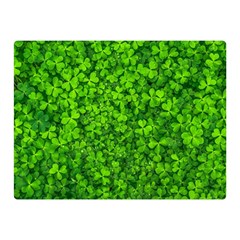 Shamrock Clovers Green Irish St  Patrick Ireland Good Luck Symbol 8000 Sv Double Sided Flano Blanket (mini)  by yoursparklingshop