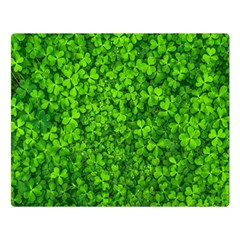 Shamrock Clovers Green Irish St  Patrick Ireland Good Luck Symbol 8000 Sv Double Sided Flano Blanket (large)  by yoursparklingshop