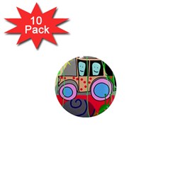 Tractor 1  Mini Magnet (10 Pack)  by Valentinaart