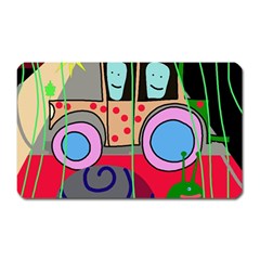 Tractor Magnet (rectangular) by Valentinaart