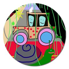 Tractor Magnet 5  (round) by Valentinaart