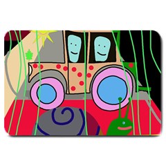 Tractor Large Doormat  by Valentinaart