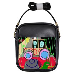 Tractor Girls Sling Bags by Valentinaart