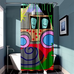 Tractor Shower Curtain 36  X 72  (stall) 