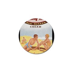 Vintage Summer Sunscreen Advertisement Golf Ball Marker by yoursparklingshop