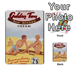 Vintage Summer Sunscreen Advertisement Multi-purpose Cards (rectangle)  by yoursparklingshop