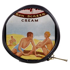 Vintage Summer Sunscreen Advertisement Mini Makeup Bags by yoursparklingshop