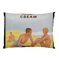 Vintage Summer Sunscreen Advertisement Pillow Case (two Sides) by yoursparklingshop