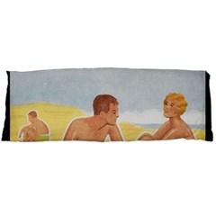 Vintage Summer Sunscreen Advertisement Body Pillow Case (dakimakura) by yoursparklingshop