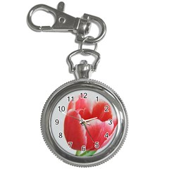 Red Tulip Watercolor Painting Key Chain Watches by picsaspassion