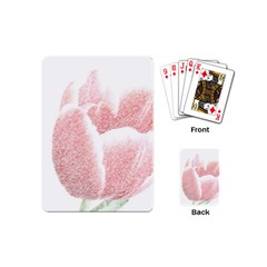 Red Tulip Pencil Drawing Playing Cards (mini) 