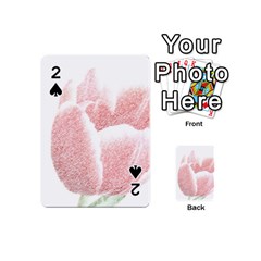 Red Tulip Pencil Drawing Playing Cards 54 (mini) 