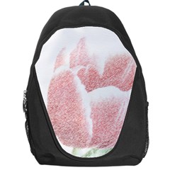 Red Tulip Pencil Drawing Backpack Bag by picsaspassion