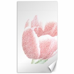 Red Tulip Pencil Drawing Canvas 40  X 72  