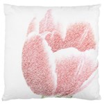 Red Tulip pencil drawing Large Cushion Case (One Side) Front