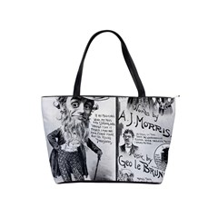 Vintage Song Sheet Lyrics Black White Typography Shoulder Handbags by yoursparklingshop