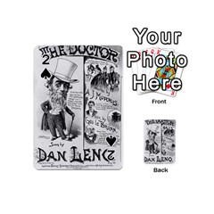 Vintage Song Sheet Lyrics Black White Typography Playing Cards 54 (mini)  by yoursparklingshop