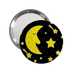 Sleeping Moon 2 25  Handbag Mirrors by Valentinaart