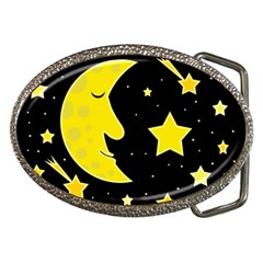 Sleeping Moon Belt Buckles