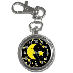 Sleeping Moon Key Chain Watches by Valentinaart