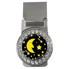 Sleeping Moon Money Clips (cz)  by Valentinaart