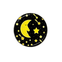 Sleeping Moon Hat Clip Ball Marker by Valentinaart