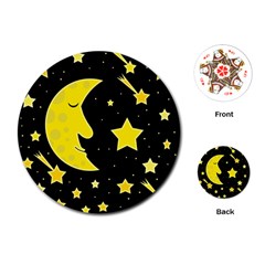 Sleeping Moon Playing Cards (round) 