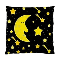 Sleeping Moon Standard Cushion Case (one Side) by Valentinaart