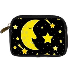 Sleeping Moon Digital Camera Cases by Valentinaart