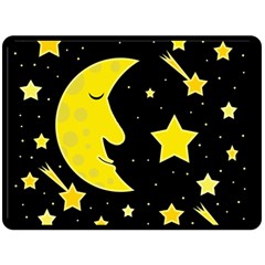 Sleeping Moon Fleece Blanket (large) 