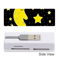 Sleeping Moon Memory Card Reader (stick)  by Valentinaart