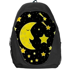 Sleeping Moon Backpack Bag by Valentinaart